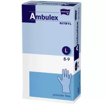 Ambulex Nitril Vizsgálókesztyű 100db "L" Méret